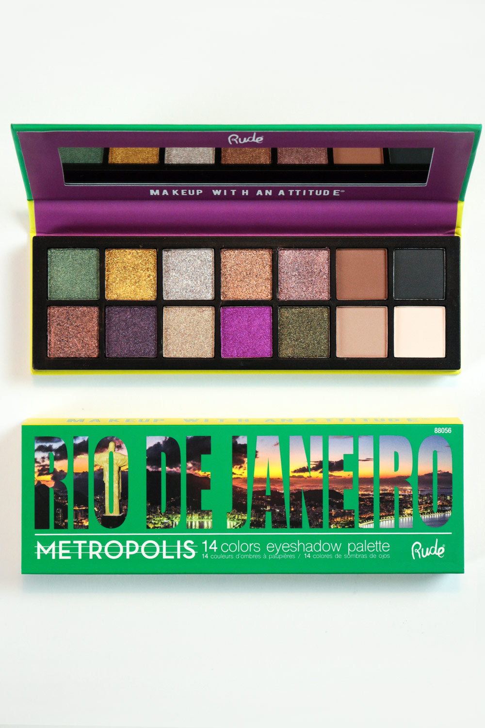 Metropolis 14 Color Eyeshadow Palette - Rio De Janeiro