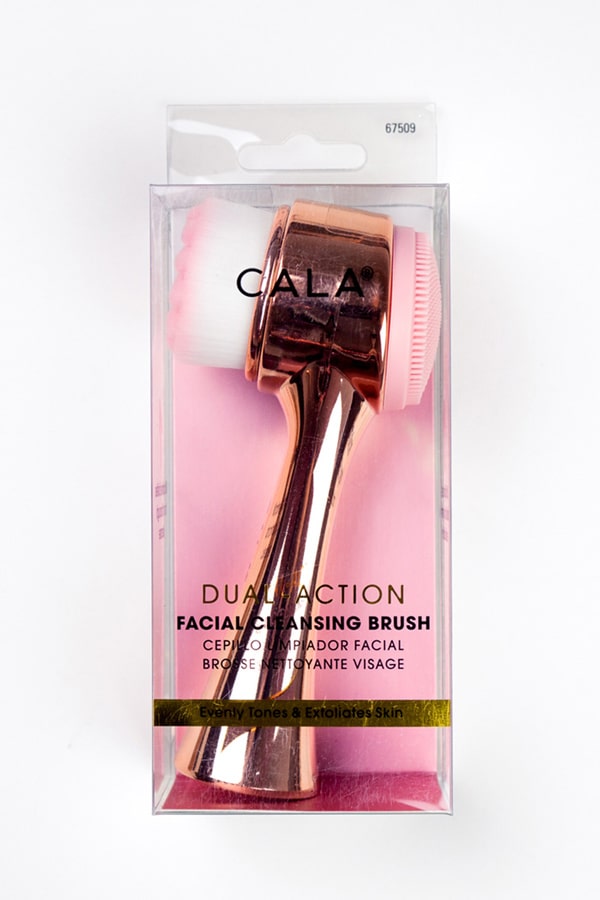 Dual Action Facial Cleansing Brush - Rose Gold & Pink