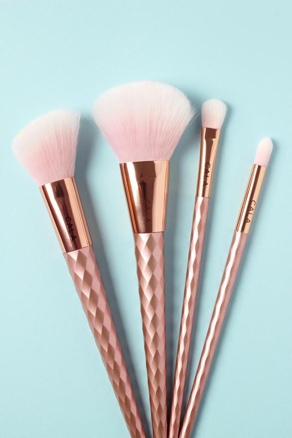 Rose Bliss Premium Make-Up Brush Set (4 Brushes)