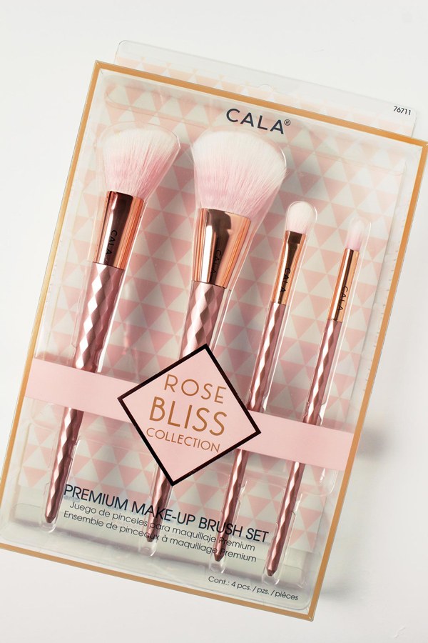 Rose Bliss Premium Make-Up Brush Set (4 Brushes)