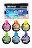 Flash Neon Nail Art Powder Set of 6 by Mia Secret