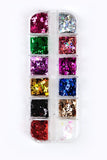12 Color Butterfly Nail Glitter Sequins